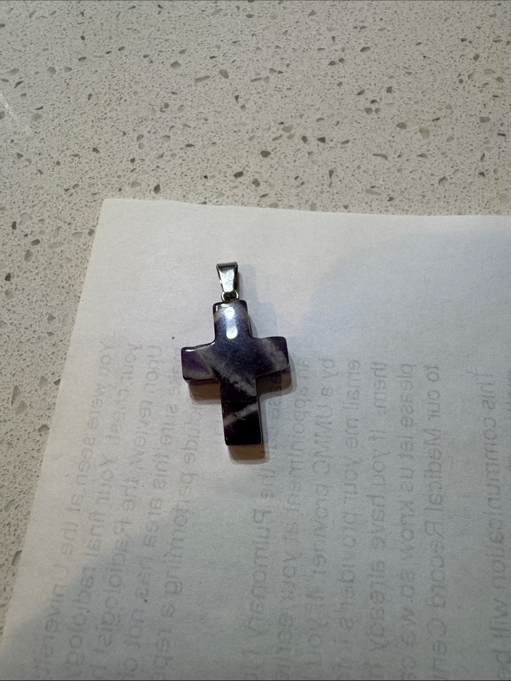 Purple Amethyst Cross Pendant Necklace - Elegant Women’s Jewelry